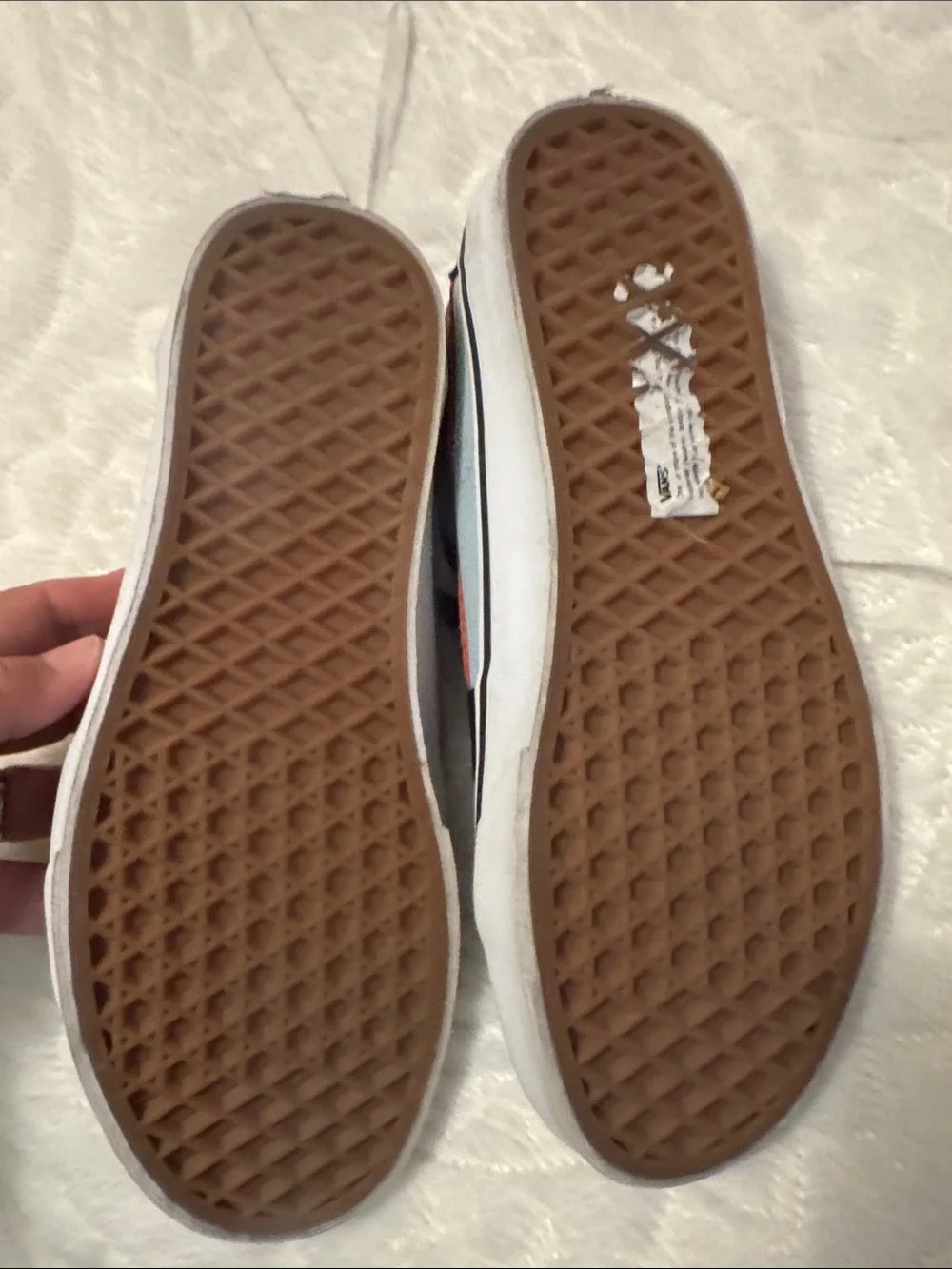 Vans Low-Top Sneakers in Black, Red, and White